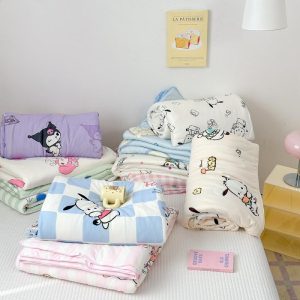 Takaró | Sanrio A Kategóriás Baba-Mama Minőségű, Puha, Kötött, Diákszállói Nyári Hűsítő Légkondicionáló Takaró Takaró Takaró